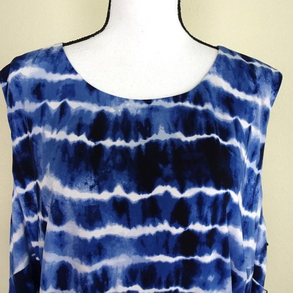 Jessica Howard Blue Tie-Dye Midi Dress - Picture 7 of 9